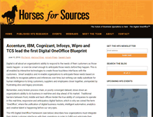 Tablet Screenshot of horsesforsources.com